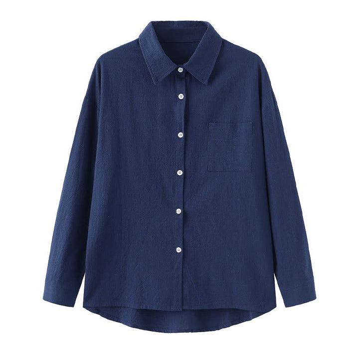 Buddha Stones 2Pcs Long Sleeve Shirt Top With Pockets Drawstring Pants Meditation Cotton Linen Clothing Women's Set - image 32