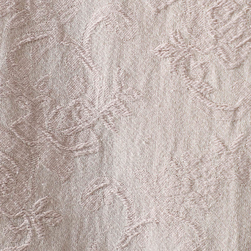 Buddha Stones Casual Women's Flower Pattern Long Sleeve Stand Collar Cotton Shirt - image 5