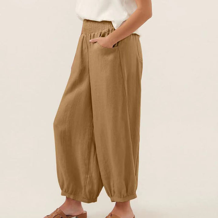 Buddha Stones Plain Color Women's Harem Pants With Pockets - image 11