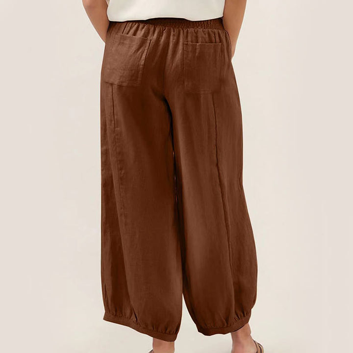 Buddha Stones Plain Color Women's Harem Pants With Pockets - image 9