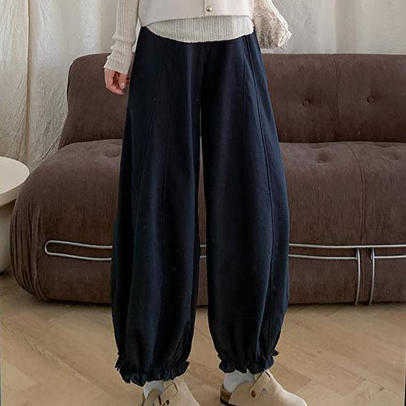 Buddha Stones Plain Color Drawstring Women's Bud Pants With Pockets - image 11