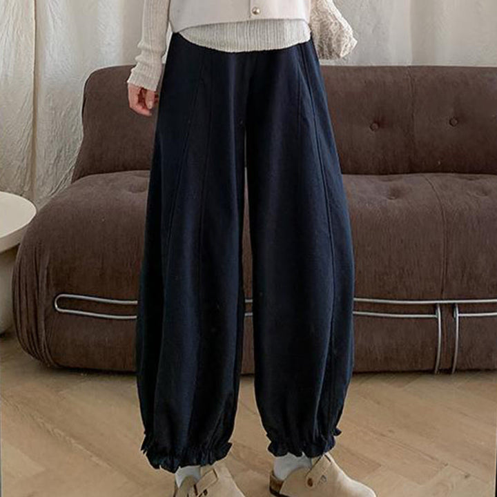 Buddha Stones Plain Color Drawstring Women's Bud Pants With Pockets - image 11