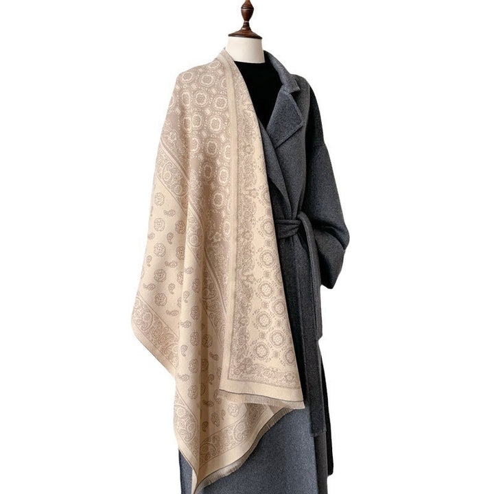 Buddha Stones Ethnic Paisley Geometry Patchwork Pattern Tassels Soft Thermal Thick Scarf Shawl - image 16