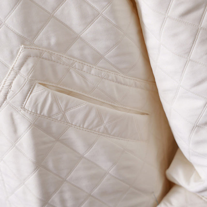 Buddha Stones Casual Solid Color Women's Long Sleeve Cotton Jacket With Pockets - image 10