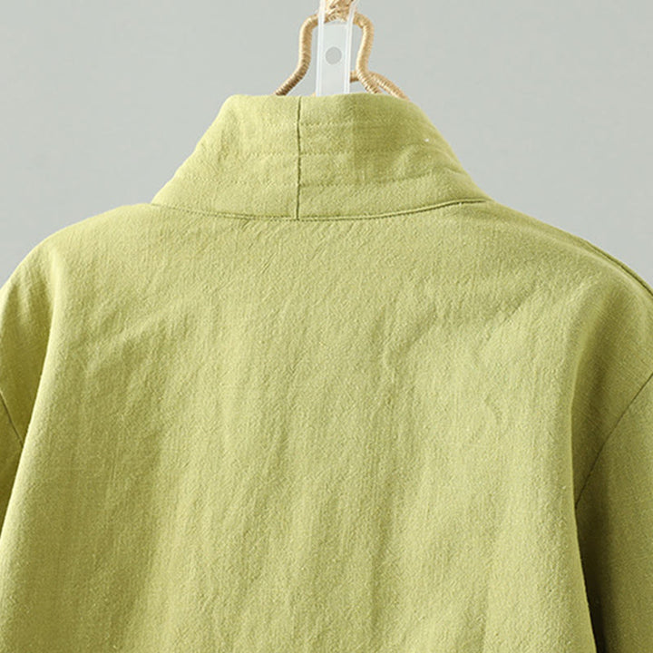 Buddha Stones Drawstring Zen Meditation Women's Long Sleeve Jacket - image 3