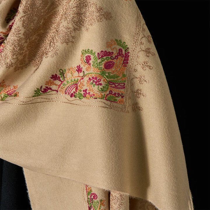 Buddha Stones Winter Colorful Vines Flowers Pattern Tassel Cozy Scarf Shawl - image 10