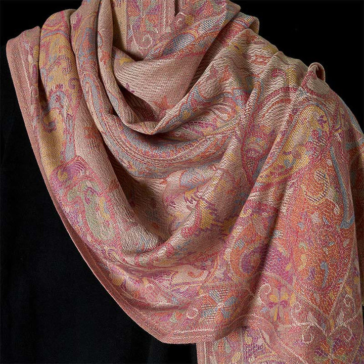 Buddha Stones Spring Cashew Flower Vines Pattern Tassel Soft Scarf Shawl - image 3