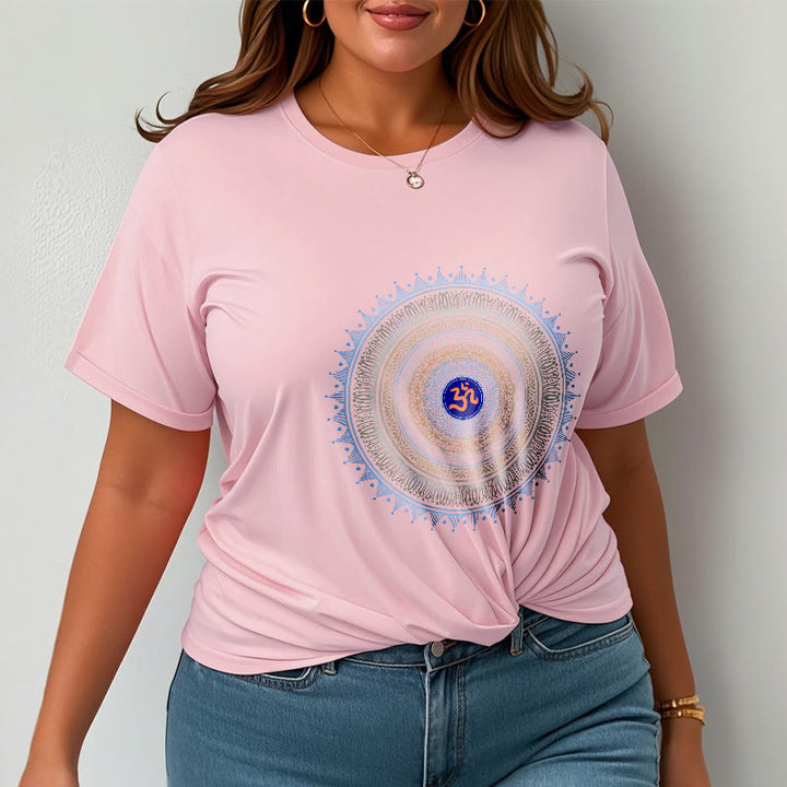 Buddha Stones Mandala Flower OM Pattern Tee T-shirt - image 13