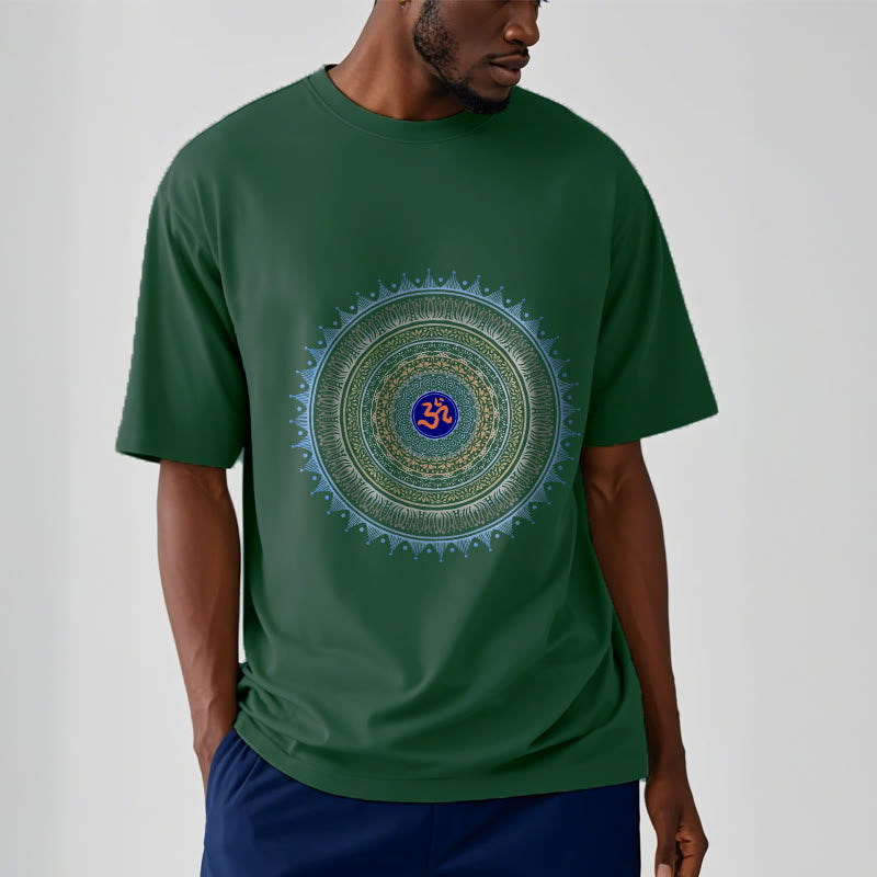 Buddha Stones Mandala Flower OM Pattern Tee T-shirt - image 6