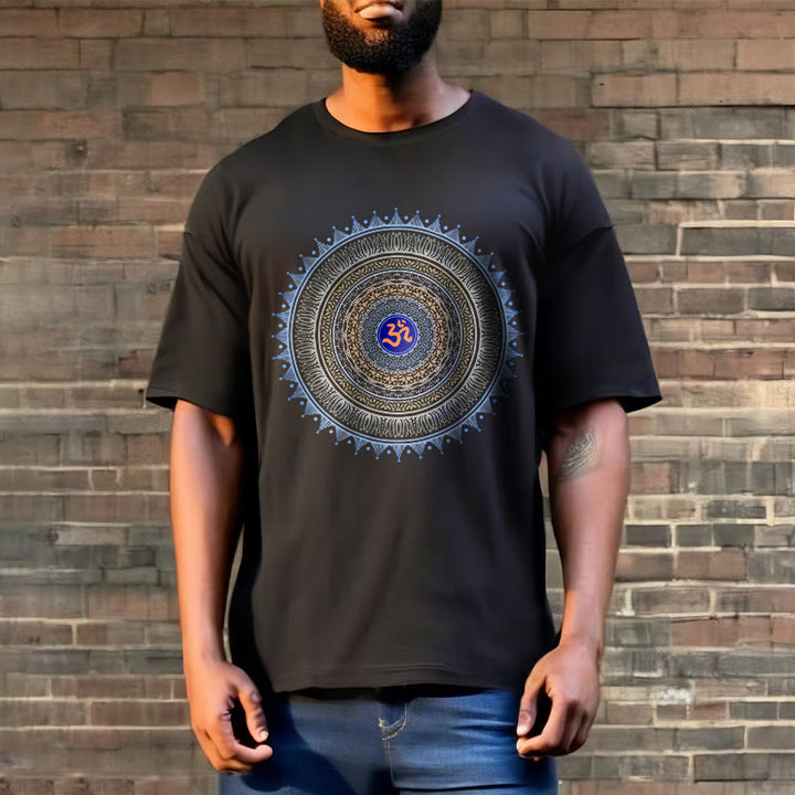 Buddha Stones Mandala Flower OM Pattern Tee T-shirt - image 2
