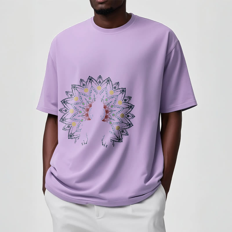 Buddha Stones Mandala Flower Seated Serene Buddha Pattern Tee T-shirt - image 17