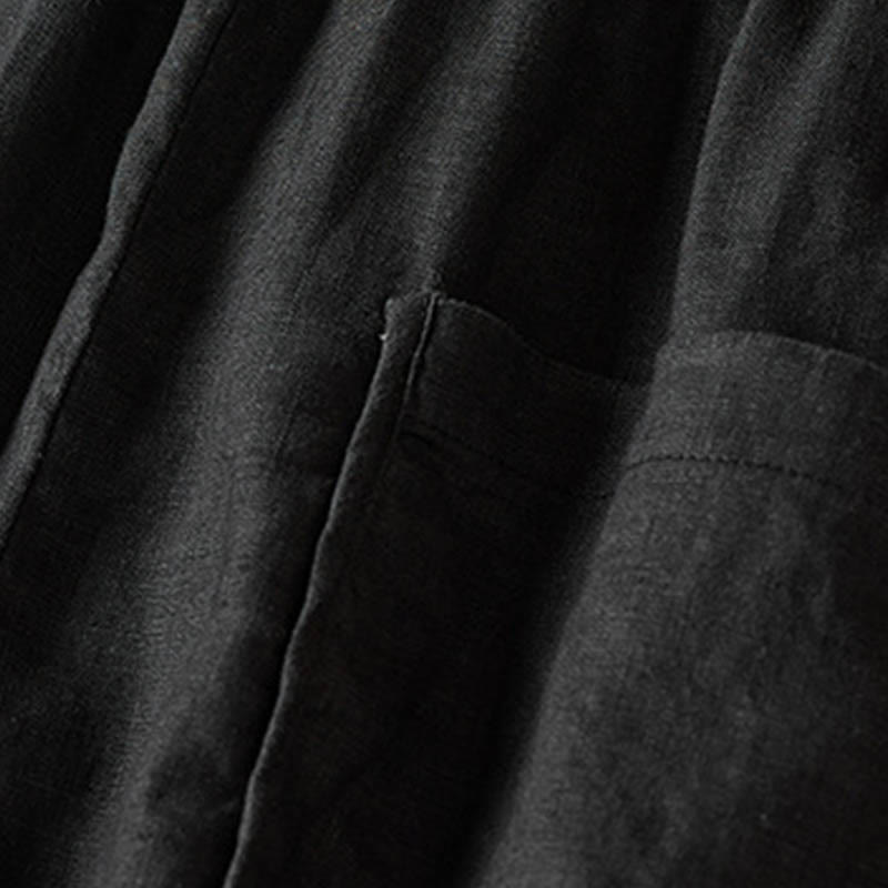 Buddha Stones Summer Small Flower Embroidery  Harem Pants With Pockets - image 39