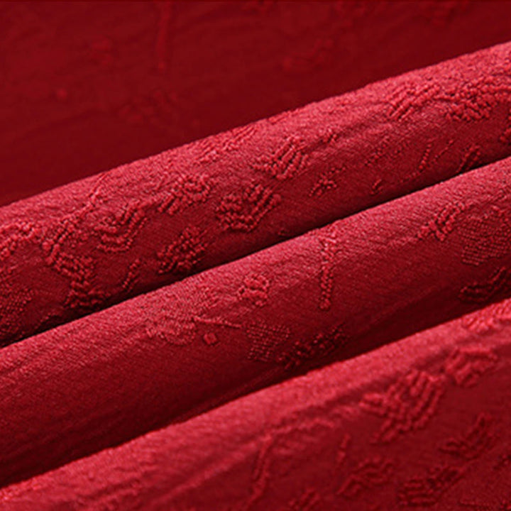 Buddha Stones Jacquard Stand Collar Long Sleeve Men's Cotton Jacket With Pockets - image 6