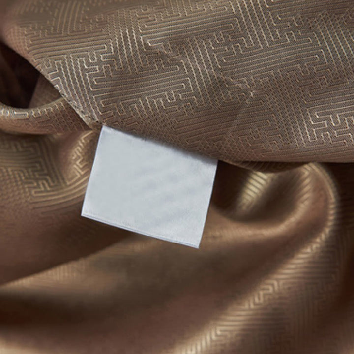 Buddha Stones 100% Mulberry Silk 30 Momme Phoenix Auspicious Clouds Long Sleeve Men's Jacket - image 13