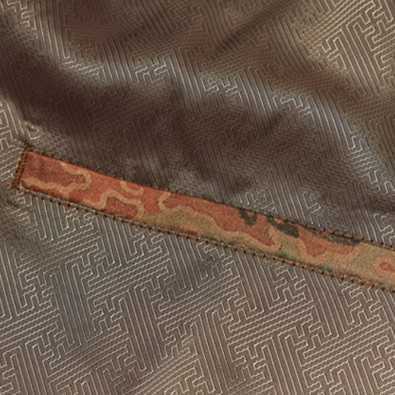 Buddha Stones 100% Mulberry Silk 30 Momme Phoenix Auspicious Clouds Long Sleeve Men's Jacket - image 12