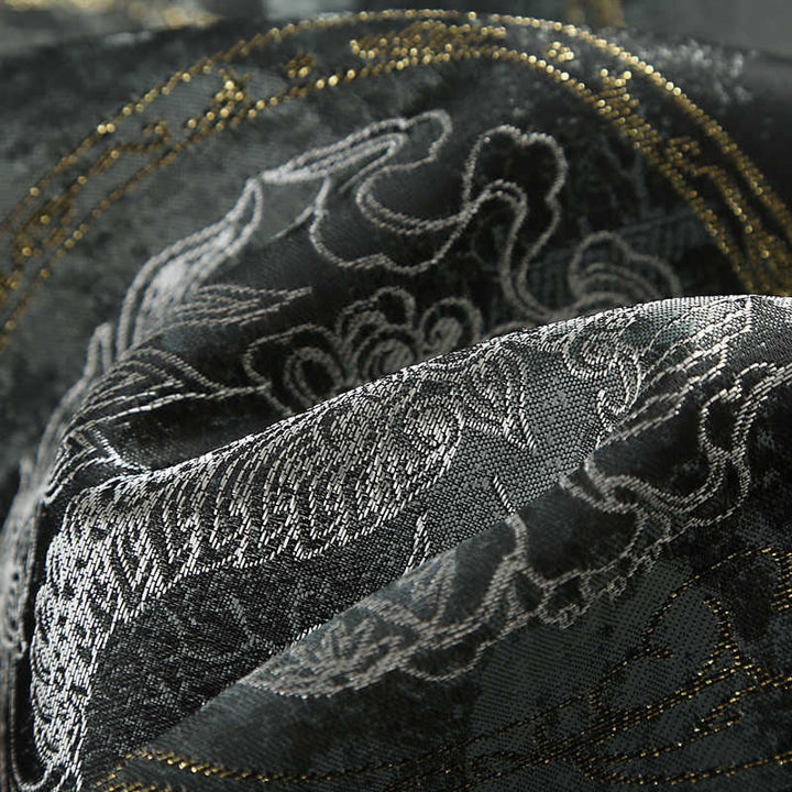 Buddha Stones Kirin Mountains Frog-Button Long Sleeve Men's Jacket With Pockets - image 12