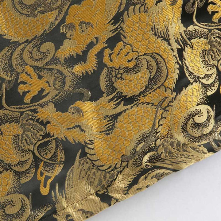 Buddha Stones Winter Dragon Jacquard Warm Frog-Button Long Sleeve Men's Jacket With Pockets - image 10