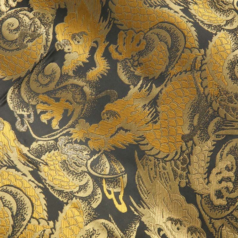 Buddha Stones Winter Dragon Jacquard Warm Frog-Button Long Sleeve Men's Jacket With Pockets - image 11