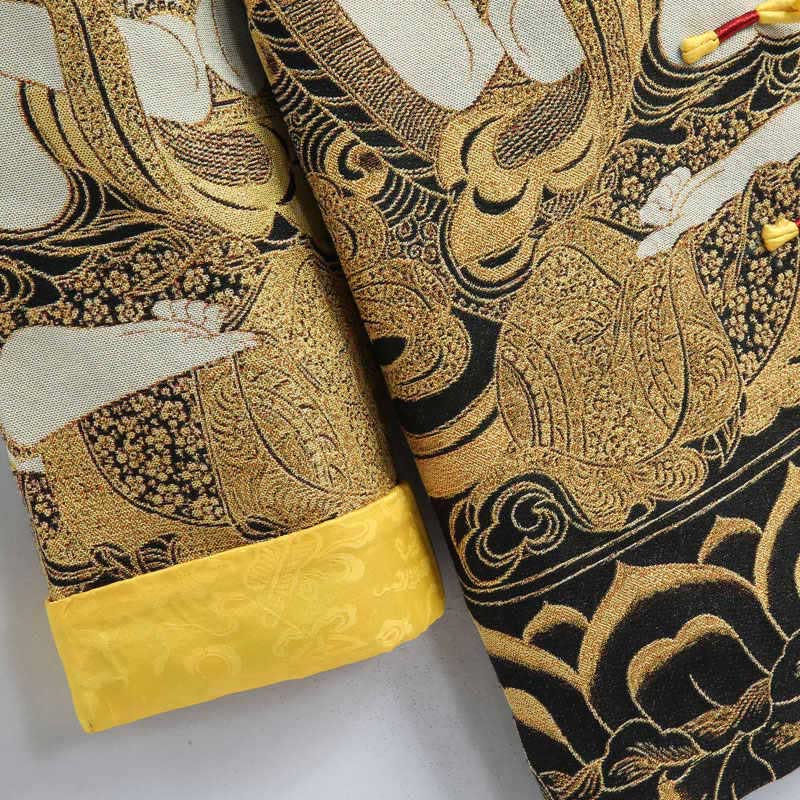 Buddha Stones Avalokitesvara Guanyin Frog-Button Long Sleeve Men's Jacket - image 8