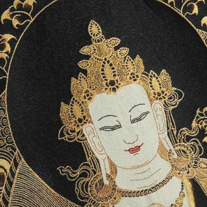 Buddha Stones Avalokitesvara Guanyin Frog-Button Long Sleeve Men's Jacket - image 12