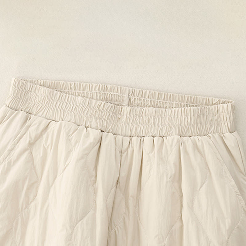 Buddha Stones Winter Solid Color Women's Cotton Thermal Pants With Pockets - image 2