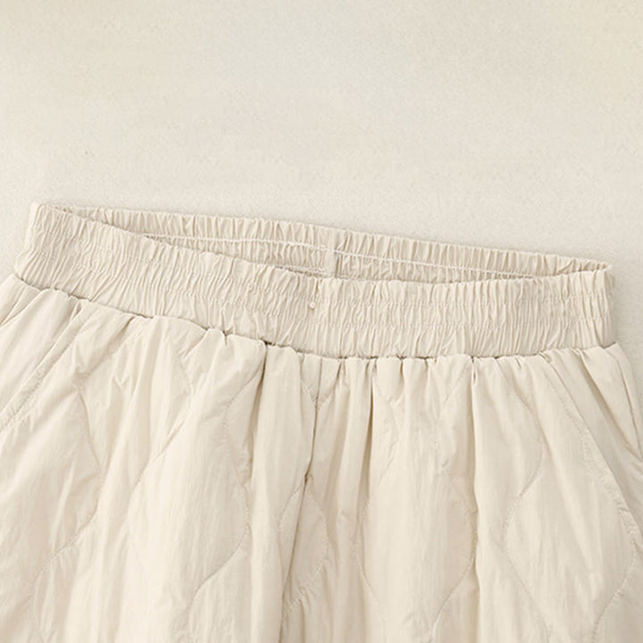 Buddha Stones Winter Solid Color Women's Cotton Thermal Pants With Pockets - image 2