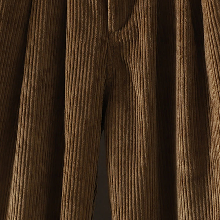 Buddha Stones Women's Winter Plain Corduroy Cotton High Waist Fleece-Lined Harem Pants With Pockets - image 21