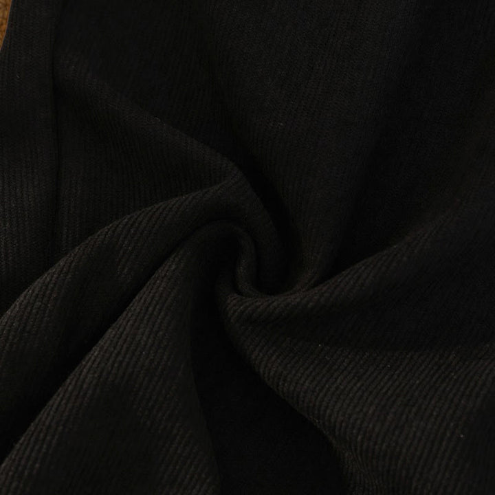 Buddha Stones Women's Patchwork Cotton Corduroy Fleece-Lined Wide Leg Pants With Pockets - image 20