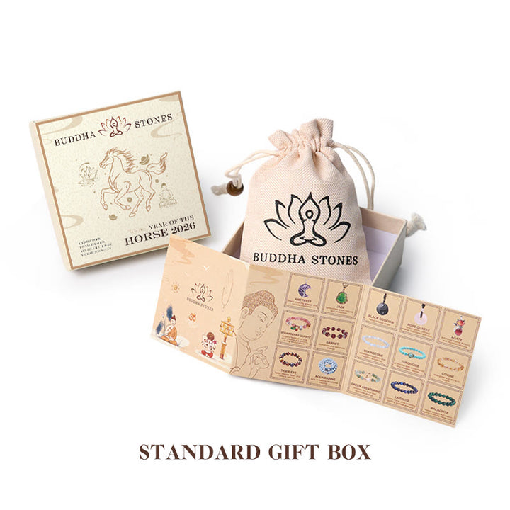 Buddha Stones "Wishing Love and Safety for Your Cat" Grey Tabby Bracelet Includes Gift Message Card - image 5