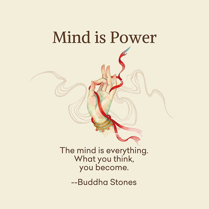 Buddha Stones "Mind is Power" Casual Buddha Hand Micro Crew Women's Socks Includes Gift Message Card - image 2