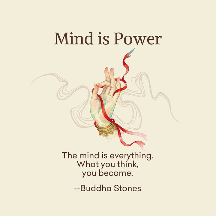 Buddha Stones "Mind is Power" Casual Buddha Hand Micro Crew Women's Socks Includes Gift Message Card - image 2