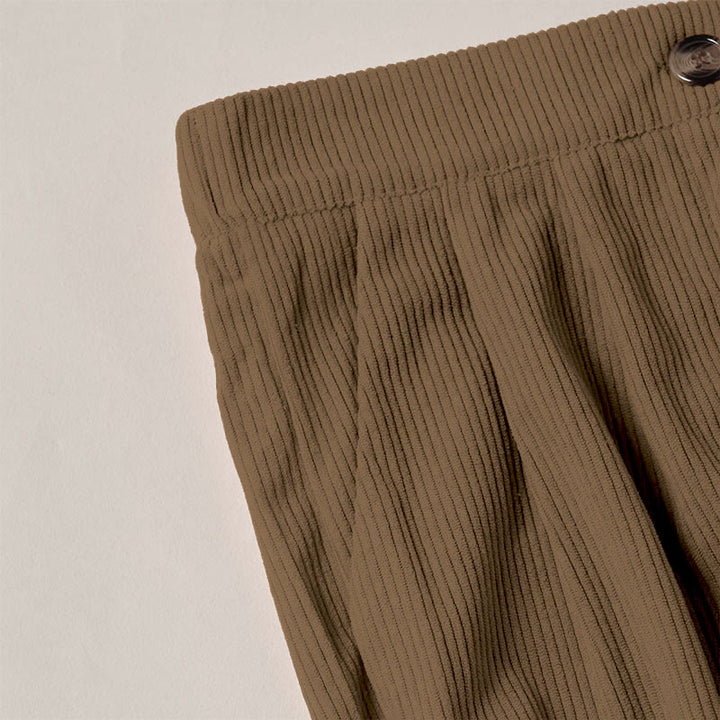 Buddha Stones Casual Corduroy Straight-leg Women's Pants With Pockets - image 4