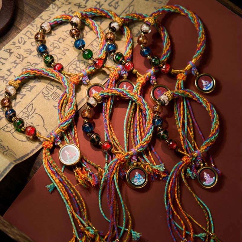 Buddha Stones Thangka Chinese Zodiac Natal Buddha Cinnabar Blessing String Bracelet - image 30