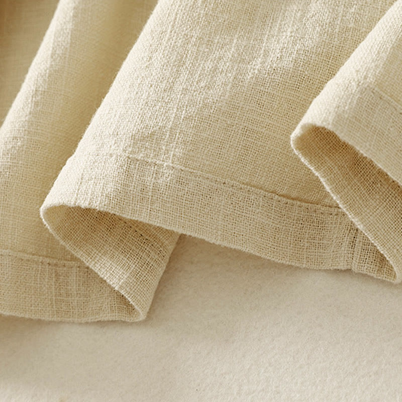 Buddha Stones Plain Chinese Frog-Button Long Sleeve Women's Cotton Zen Clothing Shirt - image 15