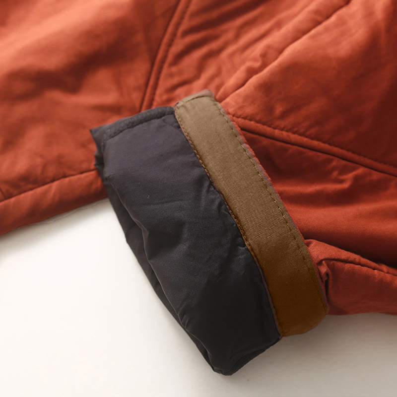 Buddha Stones Women's Winter Plain Elastic Waist Design Thickened Harem Pants With Pockets - image 12