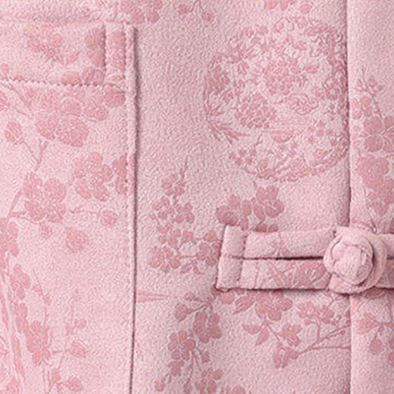 Buddha Stones Fall Jacquard Bamboo Frog-button Long Sleeve Men's Cotton Jacket With Pockets - image 16