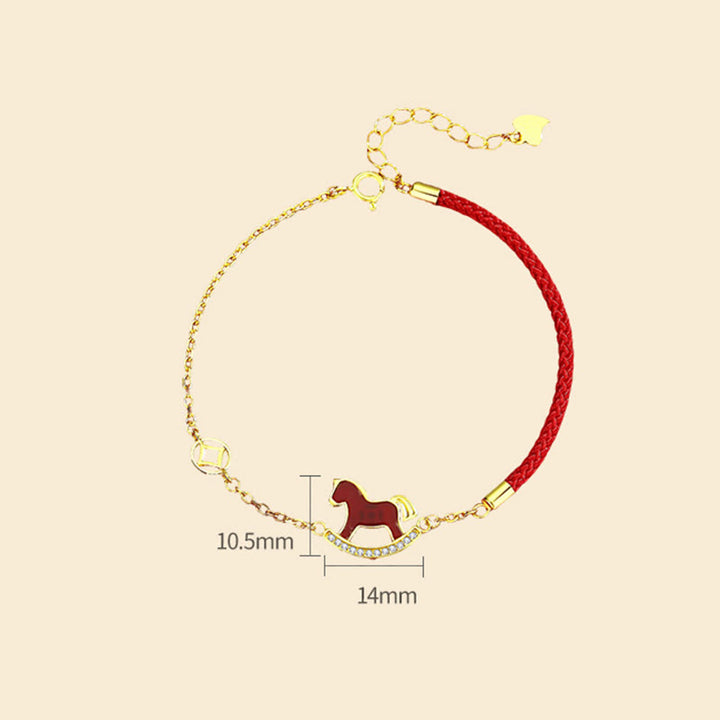 Buddha Stones 925 Sterling Silver Year Chinese Zodiac Of The Horse Red Agate Calm Necklace Pendant - image 14