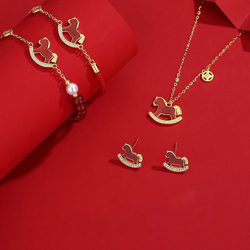 Buddha Stones 925 Sterling Silver Red String Red Agate Year Of The Horse Connection Bracelet - image 22