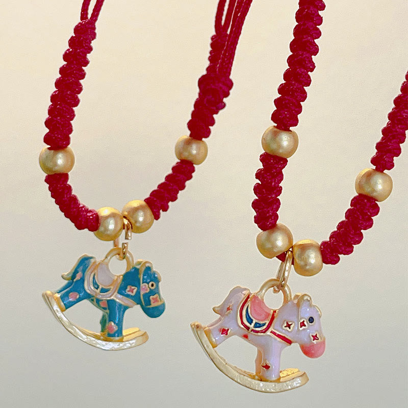 Buddha Stones Small Year Of The Horse Red String Copper Luck Adjustable Bracelet - image 5