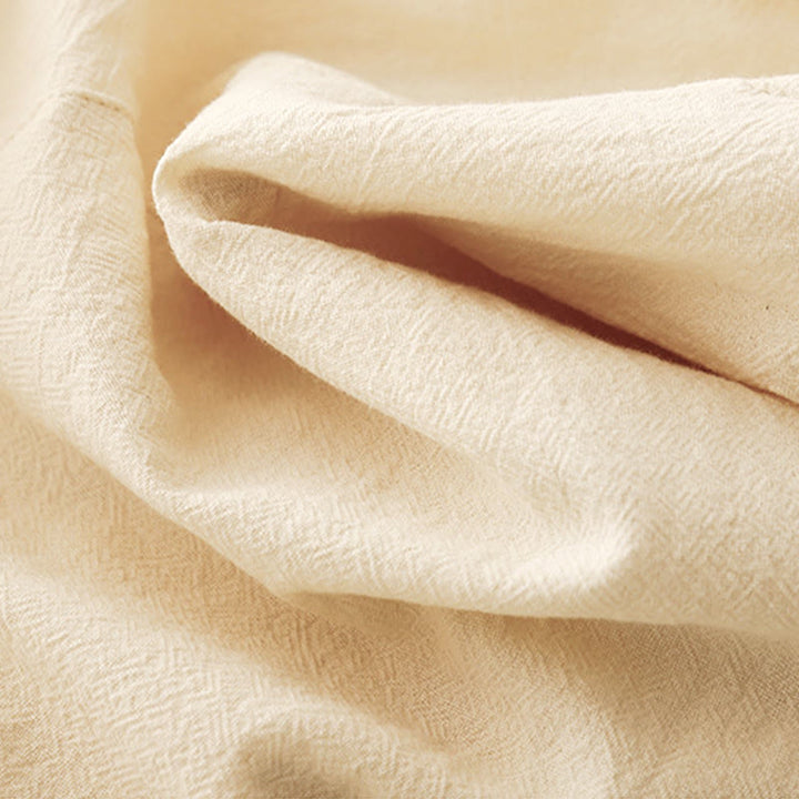 Buddha Stones Fall Solid Color Patchwork Simple Design Women's Wide Leg Pants With Pockets - image 4