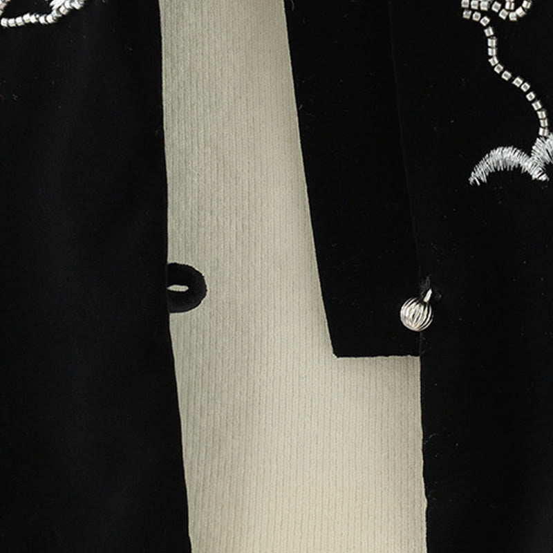 Buddha Stones White Flower Embroidery Pattern Women's Sleeveless Vest Waistcoat - image 6