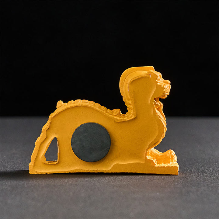 Buddha Stones FU Dogs Twins Buddha Square Ding Design Refrigerator Fridge Magnet Home Decoration - image 3