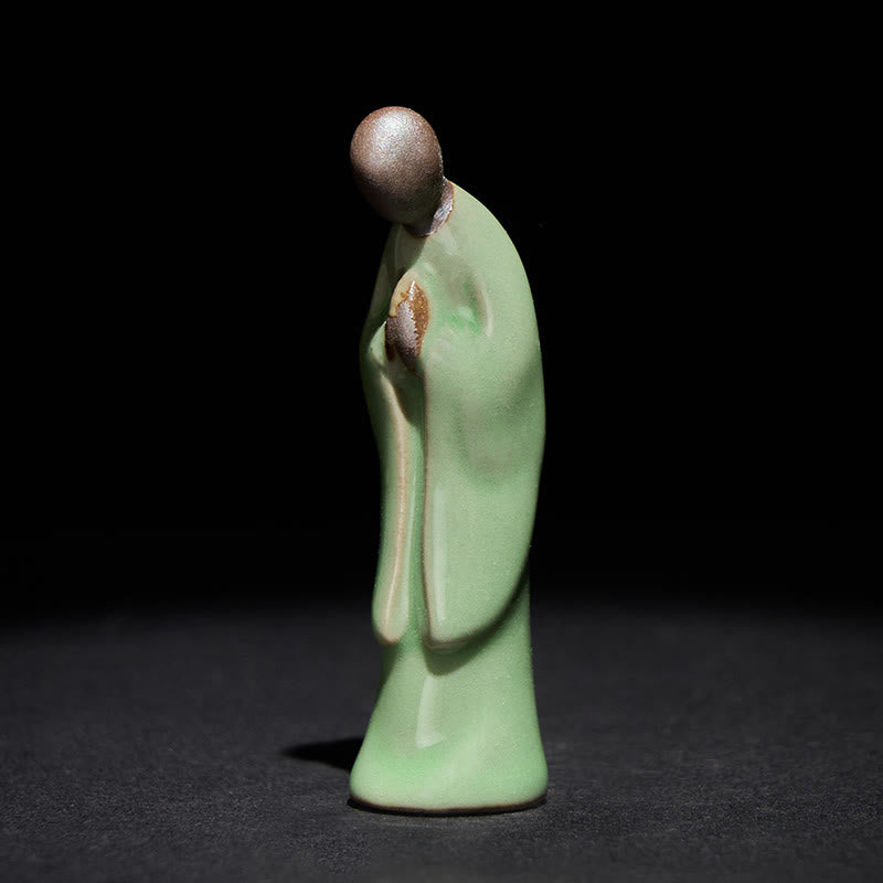 Buddha Stones Meditation Monk Ceramic Statue Serenity Home Decoration - image 26