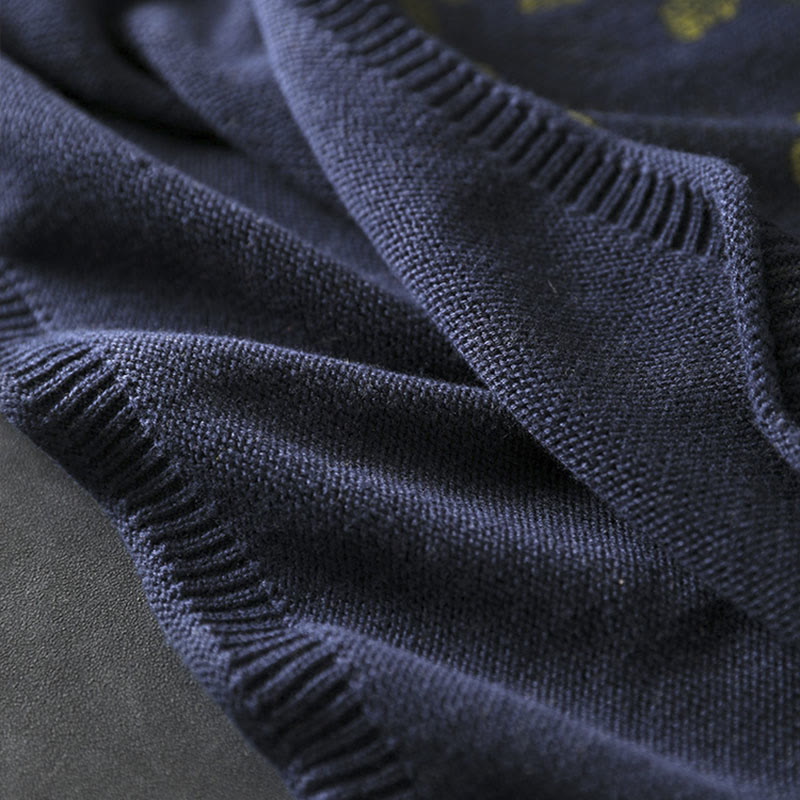 Buddha Stones Sunflower Pattern Mock Neck Long Sleeve Women's Cotton Sweater - image 11