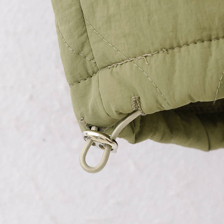 Buddha Stones Women's Plain Elastic Cuff Design Drawstring Thermal Thickened Pants With Pockets - image 20