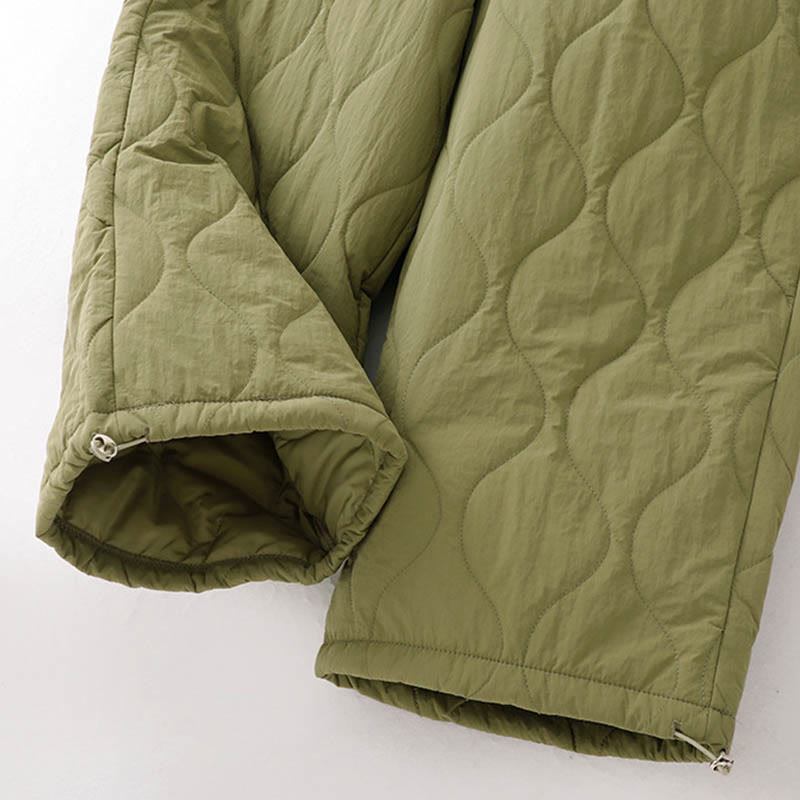 Buddha Stones Women's Plain Elastic Cuff Design Drawstring Thermal Thickened Pants With Pockets - image 18