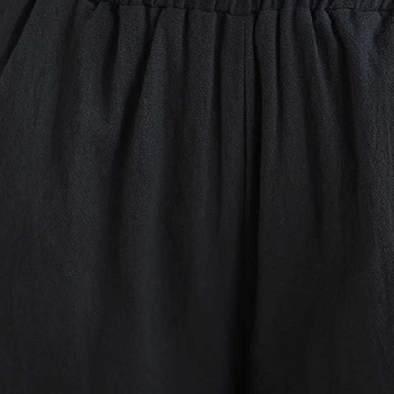 Buddha Stones 2Pcs V-Neck Long Sleeve Shirt Wide Leg Pants Zen Meditation Women's Set - image 20