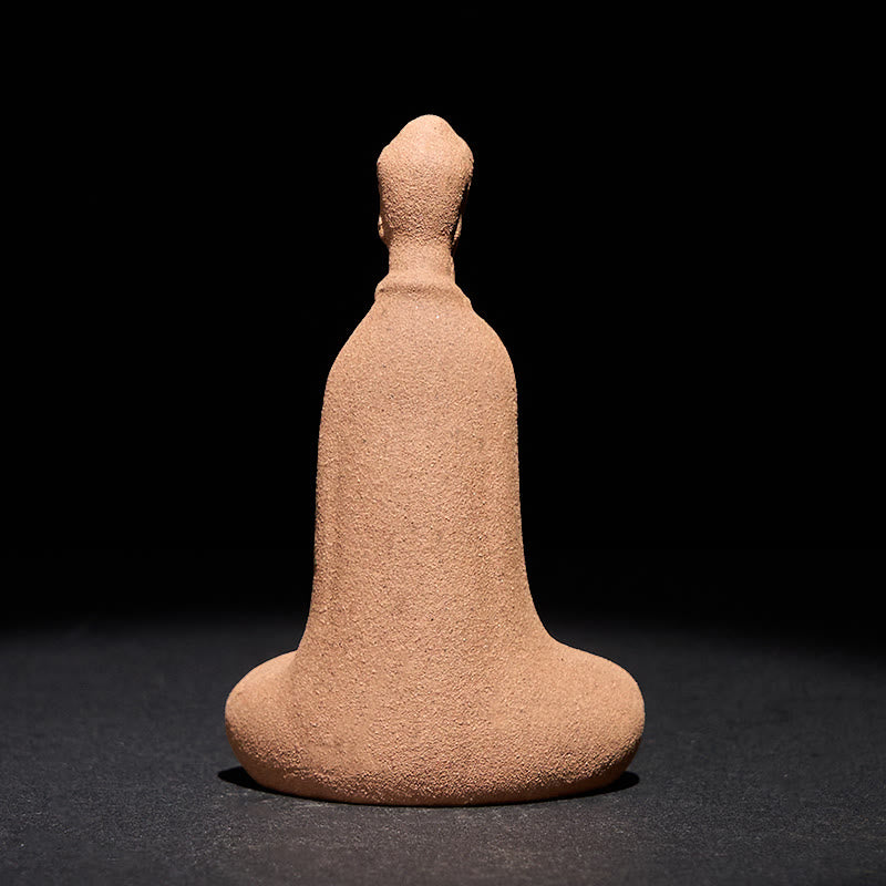 Buddha Stones Sitting Buddha Prayering Ceramic Statue Zen Home Decoration 5*3*8.5cm - image 3