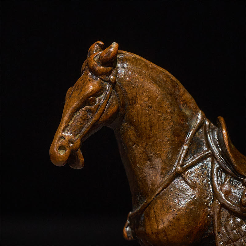 Buddha Stones Ancient Year of the Horse Alloy Home Decoration 7.5*2.6*7 cm - image 7