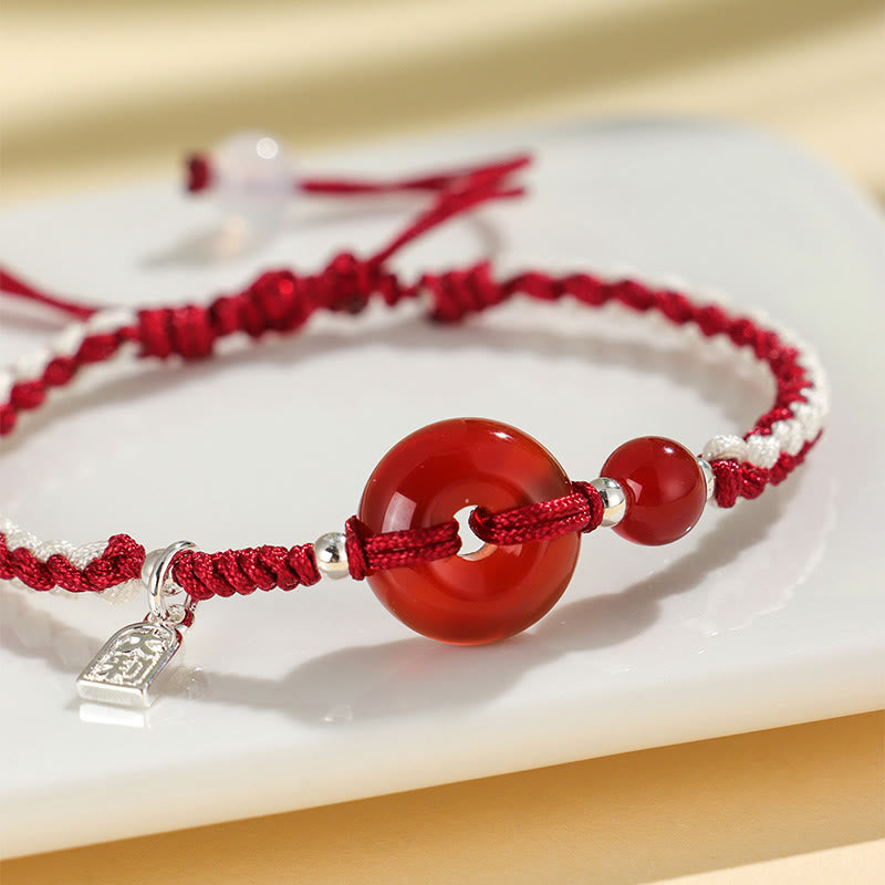 Buddha Stones Green Aventurine Agate Peace Buckle Luck Bracelet - image 9